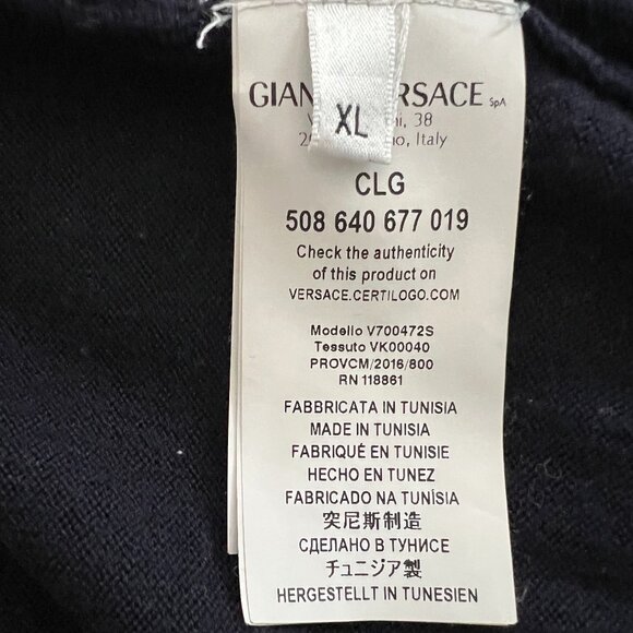 Versace Collection Navy Blue Sweater – Men’s XL - Picture 5 of 5